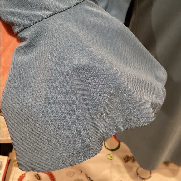 CYNTHIA STEFFE CECE BLUE GRAY LONG SLEEVE FLARED SHIFT DRESS SZ.XS - Picture 13 of 16